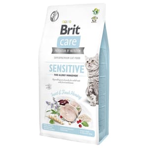 Brit Care Kucing Tanpa Bijirin Pengurusan Alergi Sensitif 7kg Cat Dry Food Brit Care