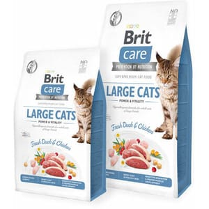 Brit Care Kucing Tanpa Bijirin Kucing Besar Tenaga & Kecergasan 7kg Cat Dry Food Brit Care