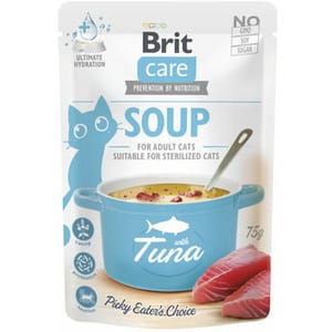 Brit Care Sup Kucing dengan Tuna 75g Cat Wet Food Brit Care