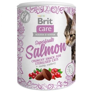 Brit Care Makanan Ringan Kucing Superfruits Salmon 100g Cat Treats Brit Care