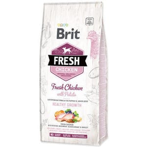 Brit Fresh Chicken with Potato Puppy Healthy Growth 12kg Dog Dry Food Brit Fresh