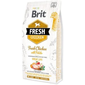 Brit Fresh Chicken with Potato Adult Great Life 2.5kg Dog Dry Food Brit Fresh