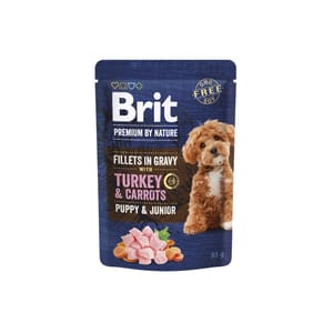 Brit Premium by Nature Anjing dengan Ayam & Lobak Merah 85g Dog Wet Food Brit Premium by Nature