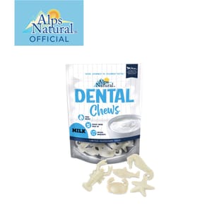 Alps Alps Natural Dental Chews Milk Sealife 150g 150g  正面圖