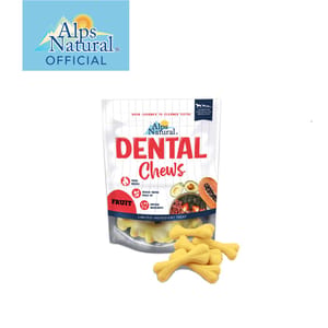 Alps Alps Natural Dental Chews Fruity Series Papaya Wishbone 150g 150g 正面圖