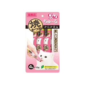 CIAO CIAO Grilled Tuna Churu Crab Flavor 12g X 4 12g  正面圖
