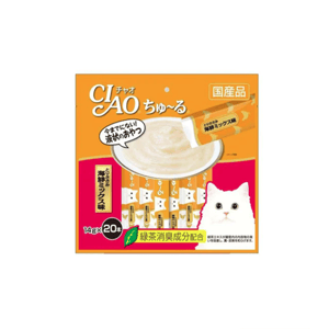 CIAO CIAO Churu Chicken Fillet Seafood Mix Puree Cat Wet Treats 14g X 20 14g  正面圖