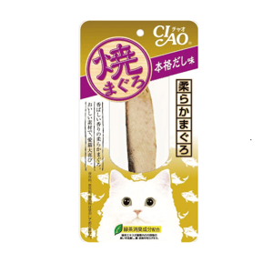 CIAO CIAO Grilled Tuna Dried Bonito With Seaweed Flavor Cat Treat 15g 15g  正面圖