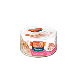 Cindy's Cindy's Recipe Original Tuna With Crab Surimi Wet Canned Cat Food 80g 80g 正面圖