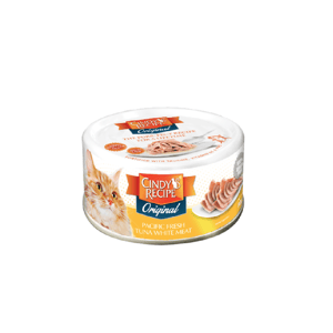 Cindy's Cindy's Recipe Original Pacific Fresh Tuna Wet Canned Cat Food 80g 80g  正面圖