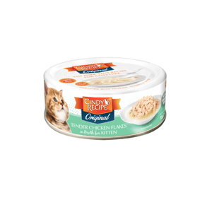 Cindy's Cindy's Recipe Original Tender Chicken Flakes Kitten Wet Canned Cat Food 70g 70g  正面圖