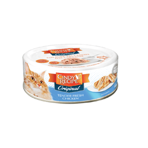 Cindy's Cindy's Recipe Original Tender Fresh Chicken Wet Canned Cat Food 80g 80g  正面圖