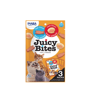 Inaba Inaba Juicy Bites Fish and Clam Cat Treats 3g  正面圖