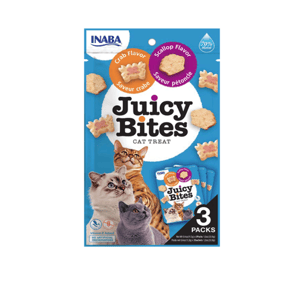 Inaba Inaba - Juicy Bites Cat Treats Crab & Scallop Flavor 3g  正面圖