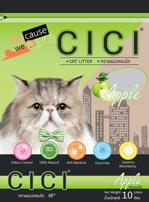 CICI PASIR KUCING 10L (APPLE) Dog nutrition and health products PARIE