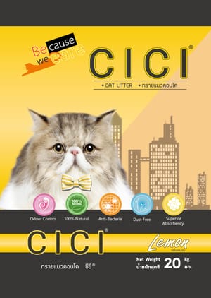 CICI PASIR KUCING 20KG (LEMON) Cat litter CICI