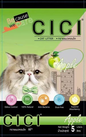 CICI PASIR KUCING 5L (APPLE) Cat litter CICI