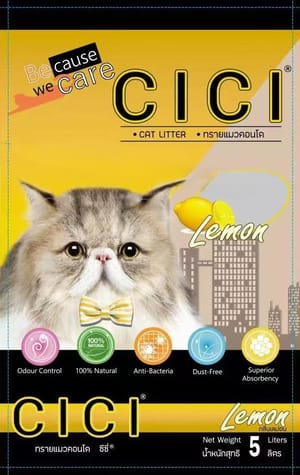 CICI PASIR KUCING 5L (LEMON) Cat litter CICI