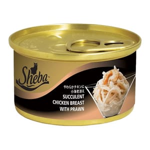 SHEBA 85G SUCCULENT CHICKEN BREAST PRAWN Cat Wet Food SHEBA