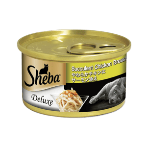 SHEBA 85G SUCCULENT CHICKEN BREAST SALMON Cat Wet Food SHEBA