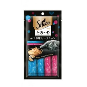 SHEBA MELTY CREAMY TREATS 12G X 4 KATSUO SALMON Cat Treats SHEBA