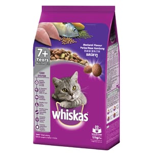 WKAS 1.1KG SENIOR 7+ MACKEREL Cat Dry Food WKAS