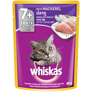 WKAS POUCH 80G ADULT 7+ MACKEREL Fish and Aquarium DL