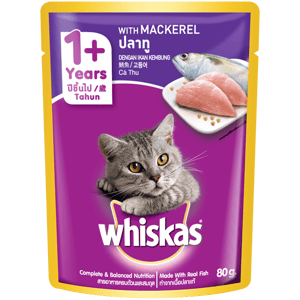 WKAS POUCH 80G MACKEREL Cat Wet Food WKAS