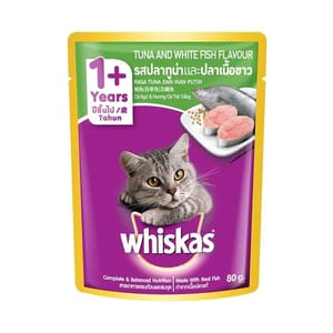 WKAS POUCH 80G TUNA WHITEFISH Cat Wet Food WKAS