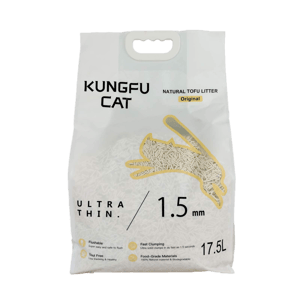 JZ-25 1.5MM KUNGFU TOFU CAT LITTER ORIGINAL 17.5L Cat litter KUNGFU