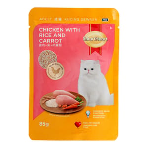 SH CAT POUCH 85G CHICKEN RICE CARROT Cat Wet Food SH