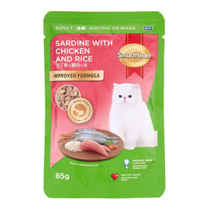 SH CAT POUCH 85G SARDINE W CHICKEN RICE Cat Wet Food SH