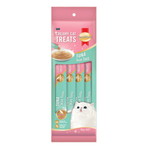 SH CREAMY TREATS 15G X 4PC TUNA Snek Kucing SH