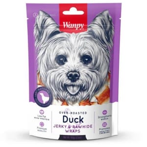 Wanpy Wanpy Duck Jerky Rawhide Twists100g 100g  正面圖