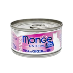 Monge Monge Natural Tuna & Chicken With Beef 80g 80g  正面圖