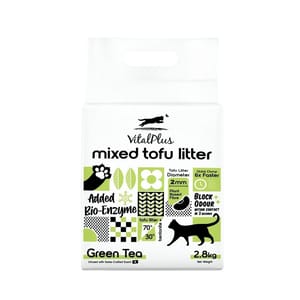 VitalPlus Tandas Berasaskan Tofu Campuran Teh Hijau 2.8kg (VP-L102) Cat Litter & Deodorizing Cleaning VitalPlus