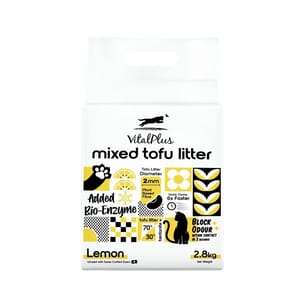 VitalPlus Tandas Berasap Campuran Tofu Lemon 2.8kg (VP-L104) Cat Litter & Deodorizing Cleaning VitalPlus