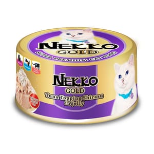 NEKKO NEKKO GOLD TUNA WITH SHIRASU 85g 85g  正面圖