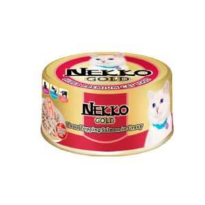 NEKKO NEKKO GOLD TUNA WITH SALMON IN GRAVY 85g 85g  正面圖