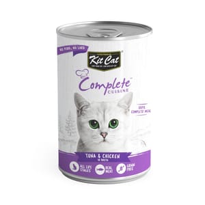 Kit Kit Cat Complete Cuisine Tuna & Chicken In Broth 150g 150g  正面圖