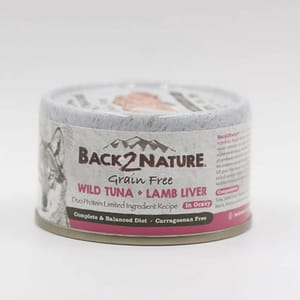 BACK2NATURE BACK2NATURE GRAIN FREE WILD TUNA + LAMB LIVER 95g 95g  正面圖