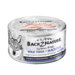 BACK2NATURE BACK2NATURE GRAIN FREE WILD TUNA + MACKEREL 95g 95g  正面圖