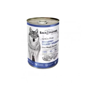 (B2N-W155) Back2Nature Grain Free Salmon + Wildboar Duo Meats Recipe 395g 395g  正面圖