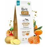 Brit Care Anjing Tanpa Bijirin Senior & Ringan Salmon Dog Dry Food Brit Care
