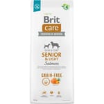 Brit Care Anjing Tanpa Bijirin Warga Emas & Ringan Ikan Salmon Dog Dry Food Brit Care