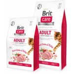 Brit Care Kucing Tanpa Bijirin Dewasa Sokongan Aktiviti 400g Cat Dry Food Brit Care