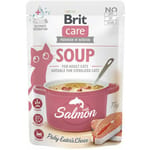 Brit Care Sup Kucing dengan Salmon 75g Cat Wet Food Brit Care