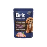 Brit Premium by Nature Anjing dengan Ayam & Lobak Merah 85g Dog Wet Food Brit Premium by Nature