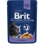 Brit Premium Kucing Dengan Ikan Kod 100g Cat Wet Food Brit Premium