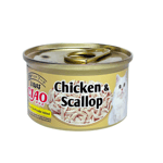 Ciao Ciao White Meat Chicken & Scallop In Jelly Canned Cat Food 75g 75g  正面圖